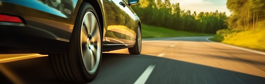 Auto, Car driving on road