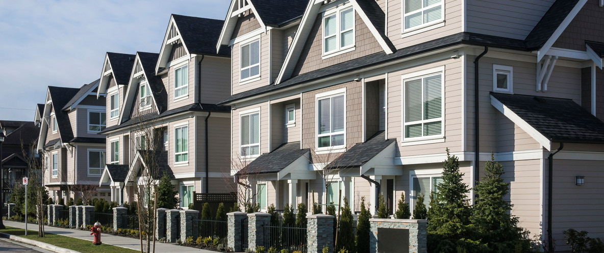 Facade of condo units