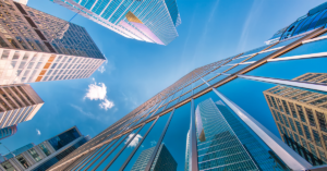 Commercial Glass Building Skyline